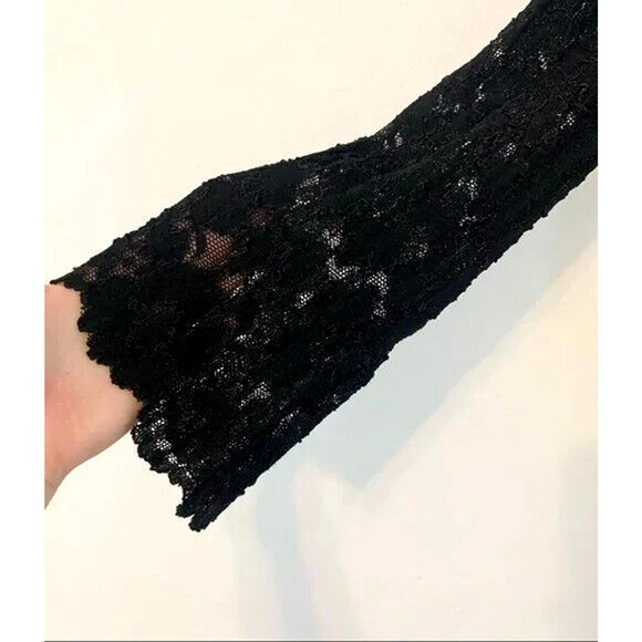 Beach Bunny Swimwear Marilyn Lace Up Tunic Dress Cover Up Black Long Sle… - Picture 3 of 6